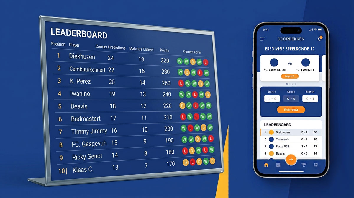 Binnenkort: voorspel ook de Eredivisie